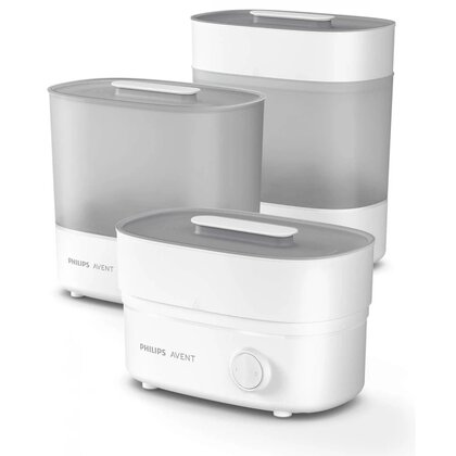 philips avent sterilizator electric de biberoane cu tava de scurgere sterilizare in 10 min design compact 220v alb
